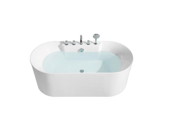 Standbadewanne Badezimmer Acryl Badewanne Wanne Weiß Zeitgenössisch