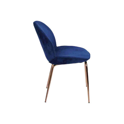 Gruppe Garnitur Blau Stühle 4x Stühle Set Textil Polster Sitz Esszimmer