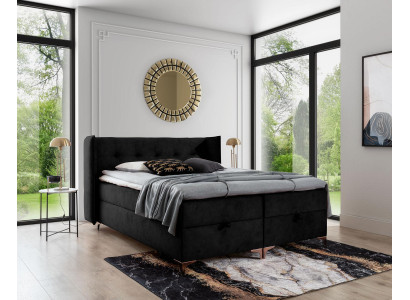 Schlafzimmer Designer Möbel Doppelbett Holz Polstermöbel Luxus Boxspringbett