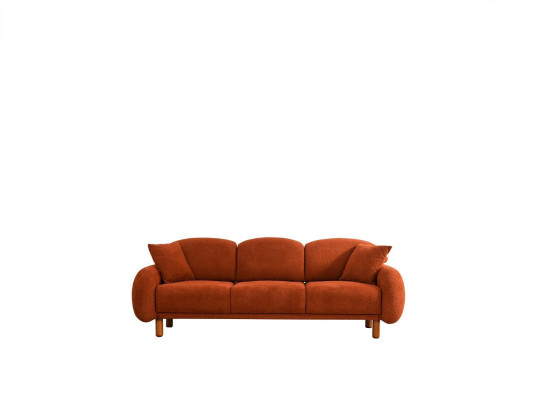 Moderne Polstersofa Garnitur Wohnzimmer Dreisitzer Weißer 3-Sitzer 2tlg