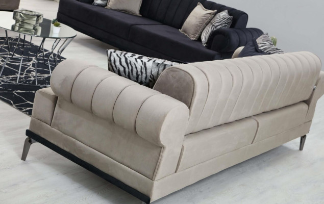 Perfekte Sofagarnitur 3+3+1+1 Sitzer Designer Wohnzimmer Set von 4tlg neu