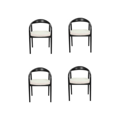 Stilvoll Edelstahl 4x Stühle Esszimmer Schwarz Modern Stuhl Designer Metall