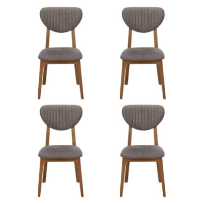 Design Stuhl Sessel Set Esszimmer Garnitur Polster 4x Stühle Design