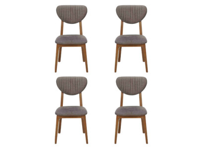 Design Stuhl Sessel Set Esszimmer Garnitur Polster 4x Stühle Design