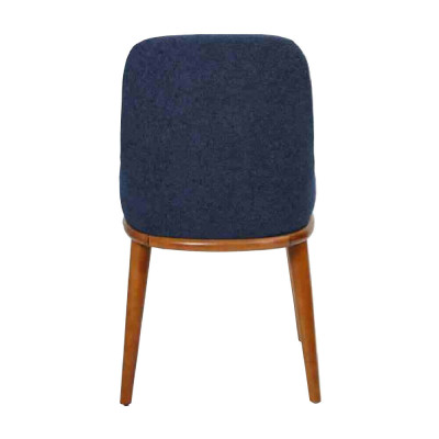 Stilvolle Blaue Esszimmerstühle Designer Holzgestell Moderner Küchenstuhl