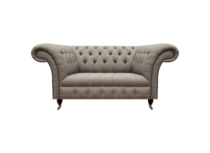 Luxus Chesterfield Sofa Couch Zweisitzer Wohnzimmer Polstermöbel Textil