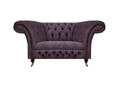 Chesterfield Sessel Polstermöbel Wohnzimmer Polstersitz Luxus Stoff Neu