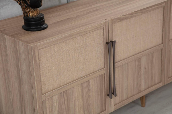 Anrichte Sideboard Luxus Designer Holz Regal Schrank Möbel Beige
