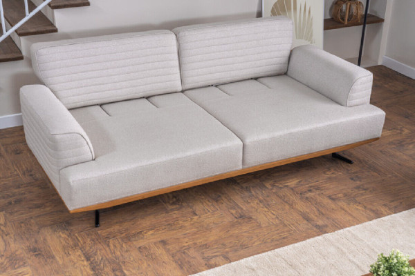 Sofagarnitur für Wohnzimmer 4 Teile in modernem Stil Neu in Textilmaterial