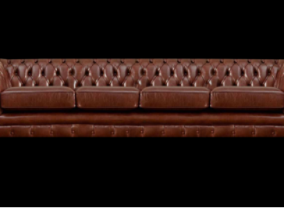 Braun Sofa Viersitzer Chesterfield Couch Wohnzimmer Polstermöbel Neu