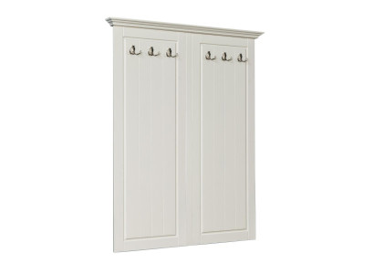Landhaus Stil Kleiderständer Wand Garderobe Holz Garderoben Aufhänger Weiß Neu