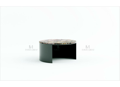 Designer Rund Couchtisch Wohnzimmertisch Kaffeetisch Sofa Tisch Beistell Marmor