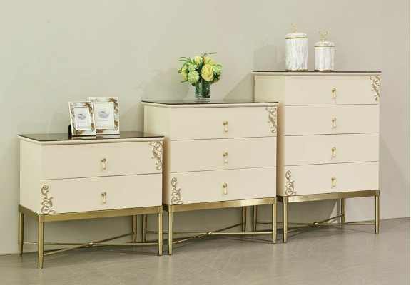 Stil Möbel Wohnzimmer 3tlg. Wohnzimmer Kommode Schrank kommoden design