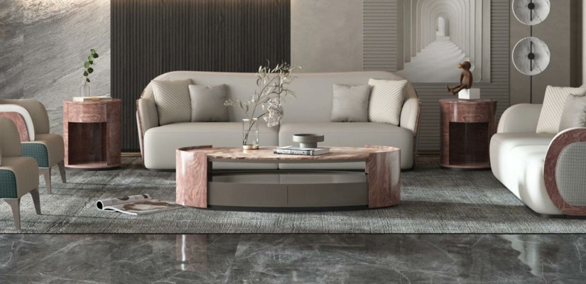 Couchtisch Luxus Design Couch Tisch Kaffee Beistell Tische Wohnzimmer Rund Tisch