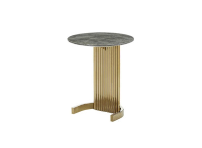 Beistelltisch Marmor Gold Tische Design Möbel Luxus Wohnzimmer Tisch Edelstahl