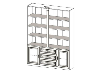 Klassische Schränke Schrank Schrankwand Vitrine Vitrinenschrank Holz