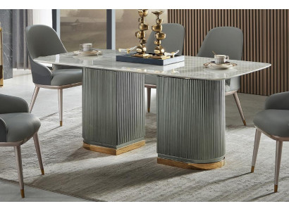 Design Esstisch Marmor Stein Tisch Moderne Esstische Möbel 180x90 Tische Neu