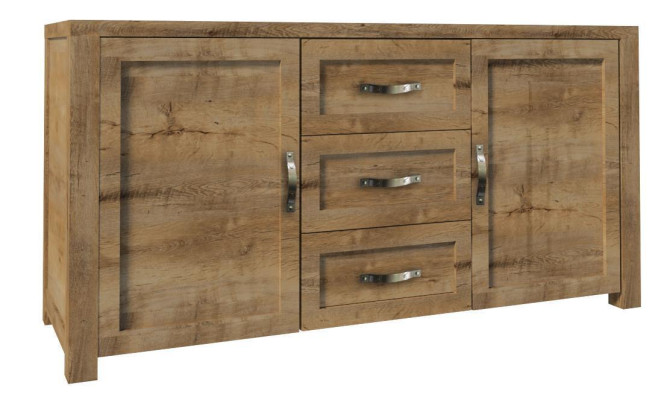Wohnzimmermöbel Set Designer Wohnzimmer Bücherschrank Kommode Vitrine 3tlg. Neu