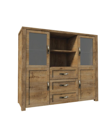 Wohnzimmermöbel Set Designer Wohnzimmer Bücherschrank Kommode Vitrine 3tlg. Neu