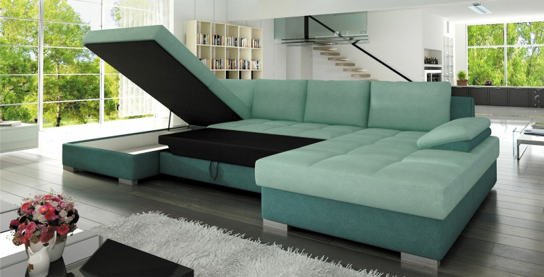 Couch Garnitur U Form Big design Wohnlandschaft Ecksofa xxl Polster Eck
