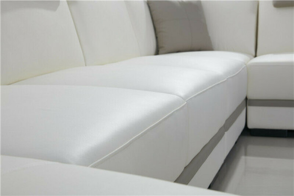 U Form Sofa Couch Polster Garnitur Wohnlandschaft Design Luxus Ecksofa
