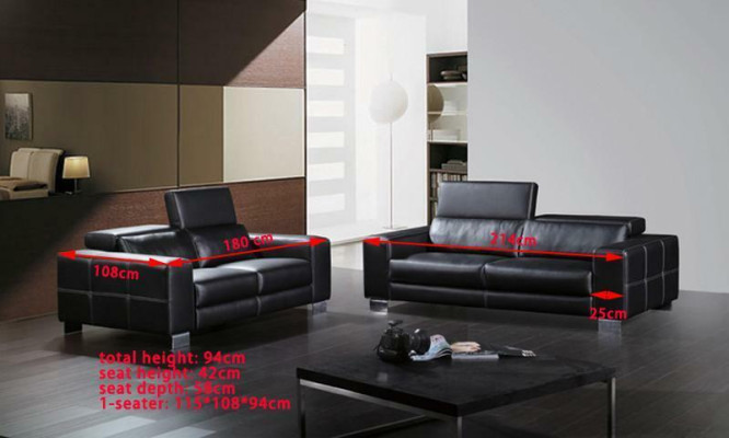 Sofagarnitur 3+2+1 Sitzer Set Design Sofas Polster Leder Couchen Relax