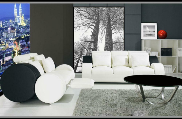 Sofagarnitur Garnituren Set Design Sofas Polster Leder 311 Sitzer Couchen