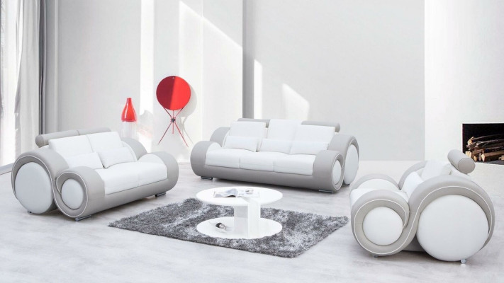 Polster Sitz Couch 3 Sitz Garnitur Sofa Sofas Couchen Leder Dreisitzer