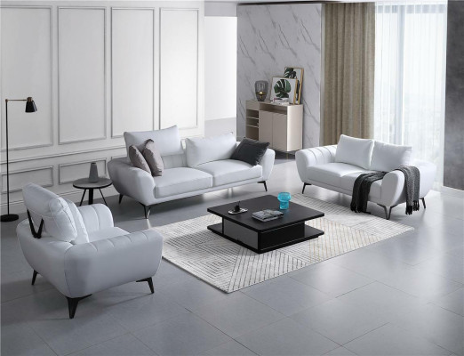 Ledersofa Couch Wohnlandschaft 3+2 Sitzer Garnitur Design Modern Sofa