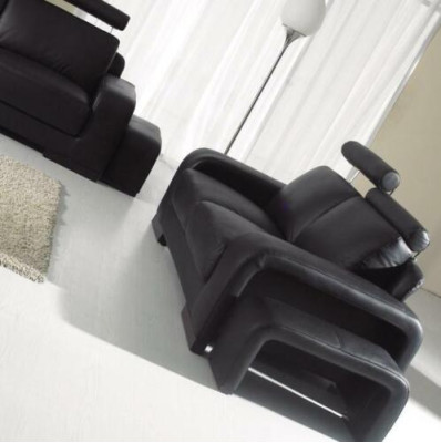 Zweisitzer 2 Sitzer Sofa Couch Polster Couchen Sofas mit Hocker Garnitur