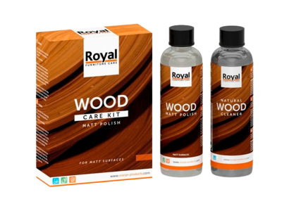 Oranje Royal Holzpflege Reiniger Matt Polish Wood Starter Kit Cleaner 2 x 75 ml