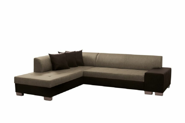 L-Form Designer Sofa mit Bettfunktion Wohnlandschaft Schlafsofa Ecksofa Couch