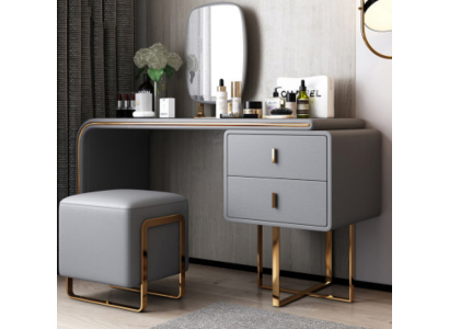 Klassischer Schminktisch. Spiegel Luxus Konsole Kommode Schlafzimmer