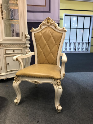 Königliche Esszimmer Garnitur Barock Rokoko Tisch mit 6x Stühlen