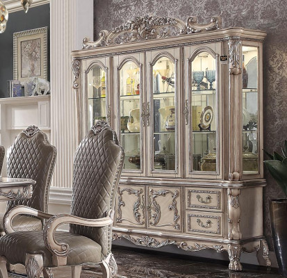 Anrichte Silber Barock Holz Stil klassisch Italienische Möbel Design Kommode Neu