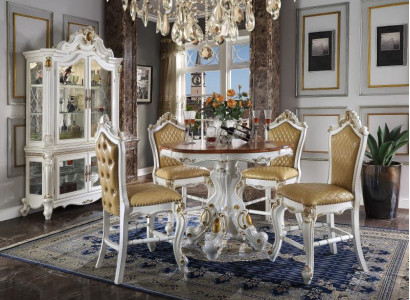 Barock Runder Esstisch Rund Klassischer Tisch Runde Rund Tische Holz