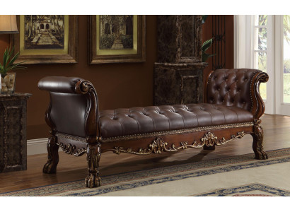 Chesterfield Chaiselongues Liege Ottomane Sofa Echtes Leder Relax Chaise