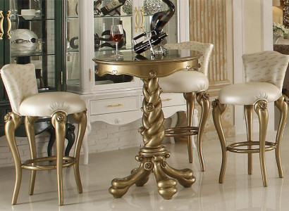 Barhocker Stuhl Sessel Bar Hausbar für Theke Tresen Barschrank Deko Barock