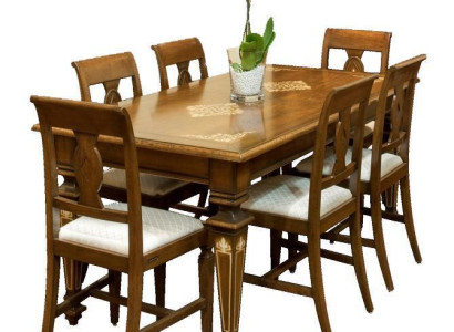 Designer Esstisch Möbel in Esszimmer Klassisch Tische Design Holz
