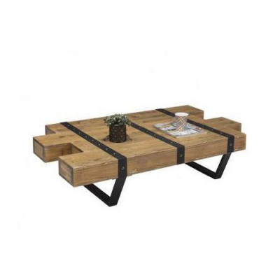 Loft Couchtisch Design Möbel Tisch 130x80 Wohnzimmer Holztisch Couchtische