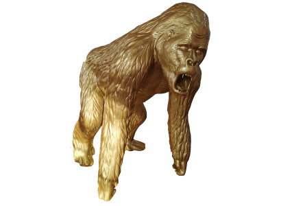Gold Deko Gorilla Figuren Statuen Dekoration Garten Neu Designer Figur Statue