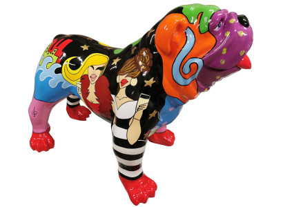 Abstrakte Figur Statue Figuren Dekoration Hund Garten Skulptur Skulpturen 75x100