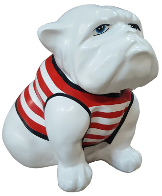 Figuren Dekoration Hund Garten Skulptur Skulpturen Designer Figur Statue Moderne