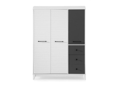 Stilvoll Kleiderschrank Holz Schrank Design Weiße inderzimmer Möbel