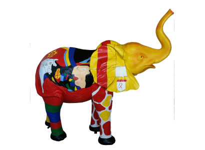 Designer Figur Statue Moderne Figuren Dekoration Elefant Deko Garten Skulpturen