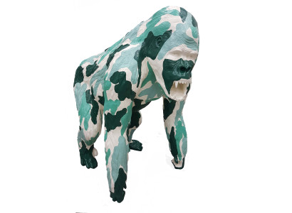 Gorilla Figur Statue Affe Figuren Statuen Dekoration Deko Design Garten