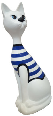 Designer Dekorative Statuen Modern Bemalte Figuren Abstrakte Statuen Katze Neu