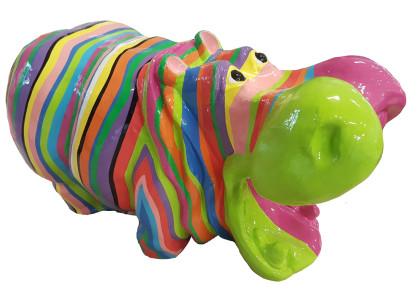 Designer Abstrakte Figur Moderne Figuren Dekoration Nilpferd Garten Skulpturen