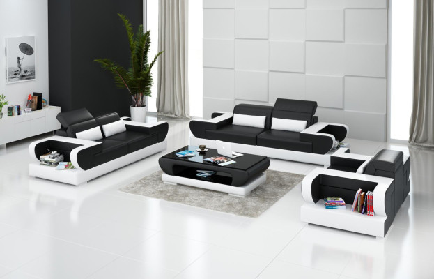 Sofagarnitur 3+1+1 Sitzer Set Design Sofa Neu Polster Couchen Couch Modern Luxus