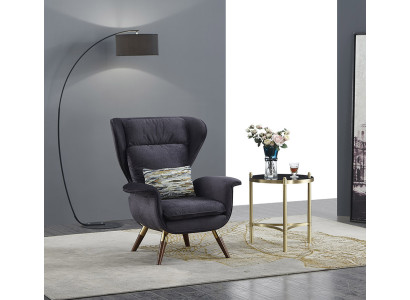 Sessel Design Couch Sofa Sitzer Luxus Ohren Sitz Relax Leder Lounge Club Polster